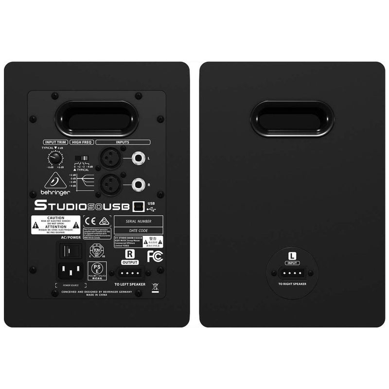 Behringer Studio 50USB 150W Bi - Amped Reference Studio Monitor Speakers with USB - SWIFT PERIPHERALS50USB