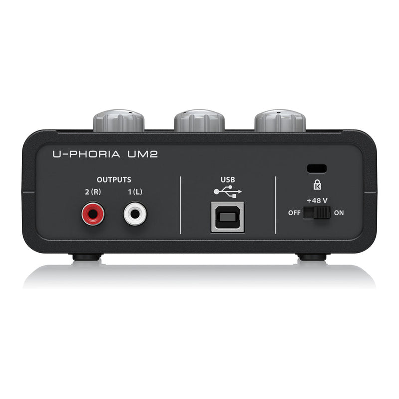 Behringer U - PHORIA UM2 2x2 USB Audio Interface with XENYX Mic Preamplifier - SWIFT PERIPHERALSUM2