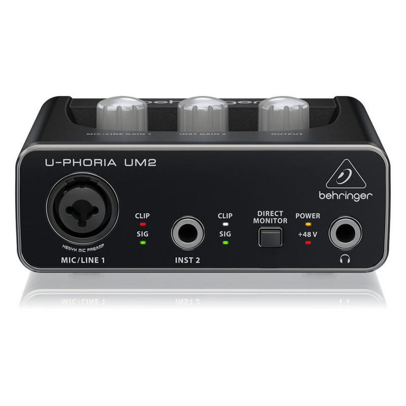 Behringer U - PHORIA UM2 2x2 USB Audio Interface with XENYX Mic Preamplifier - SWIFT PERIPHERALSUM2