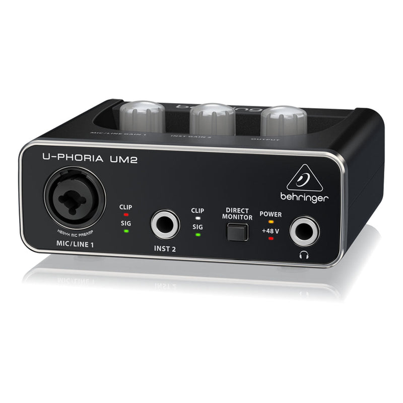 Behringer U - PHORIA UM2 2x2 USB Audio Interface with XENYX Mic Preamplifier - SWIFT PERIPHERALSUM2