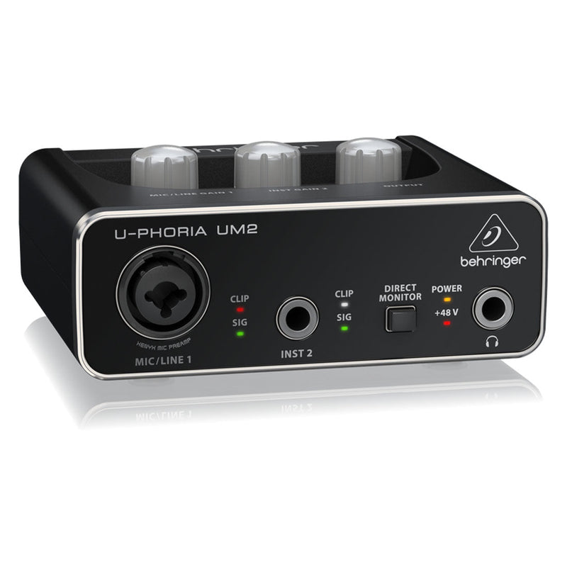 Behringer U - PHORIA UM2 2x2 USB Audio Interface with XENYX Mic Preamplifier - SWIFT PERIPHERALSUM2