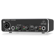 Behringer U - PHORIA UMC22 2x2 USB Audio Interface with Midas Mic Preamplifier - SWIFT PERIPHERALSU-PHORIA-UMC22