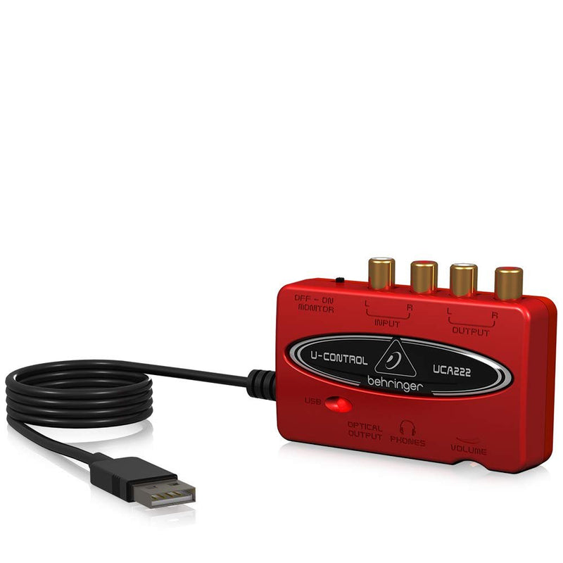 Behringer UCA222 USB Audio Interface with Digital Output and Ultra - Low Latency - SWIFT PERIPHERALSUCA222