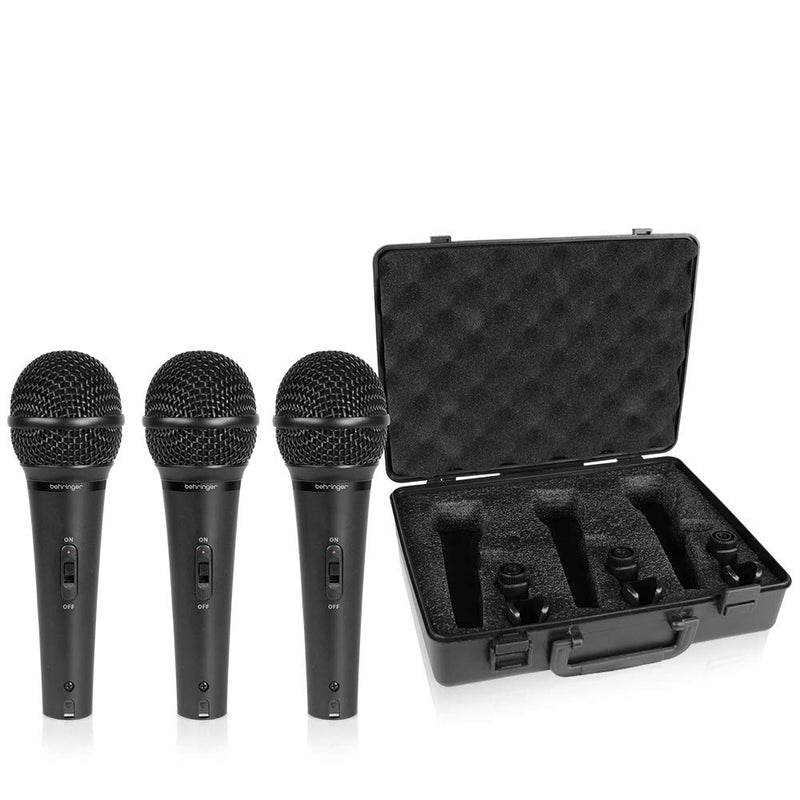 Behringer Ultravoice XM1800S Dynamic Cardioid Vocal Microphone 3 - in - 1 Pack - SWIFT PERIPHERALSXM1800S