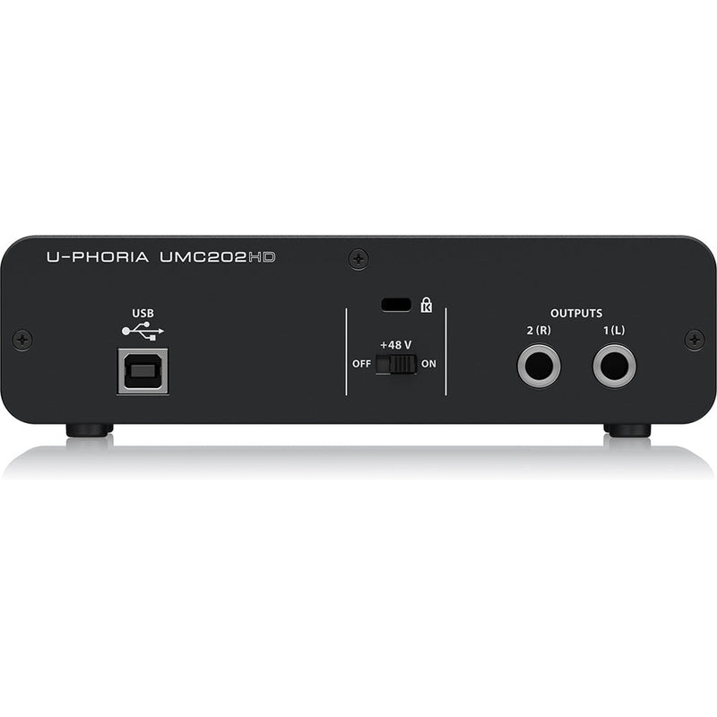 Behringer UMC202HD U - Phoria USB Audio Interface with MIDAS Microphone Preamplifiers - SWIFT PERIPHERALSUMC202HD