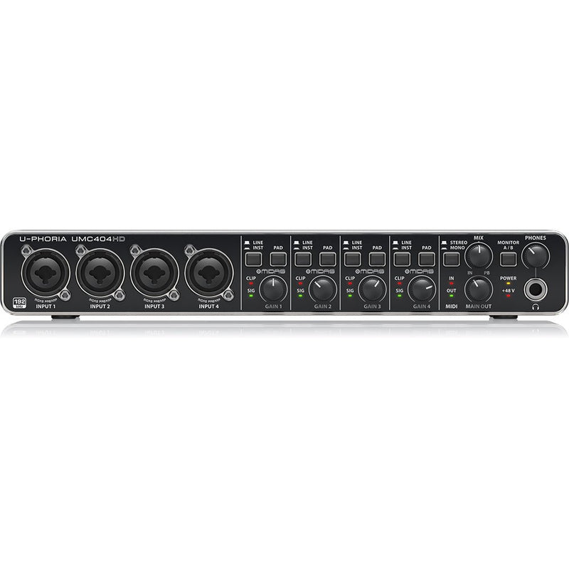 Behringer UMC404HD U - Phoria USB Audio Interface with MIDAS Microphone Preamplifiers - SWIFT PERIPHERALSUMC404HD