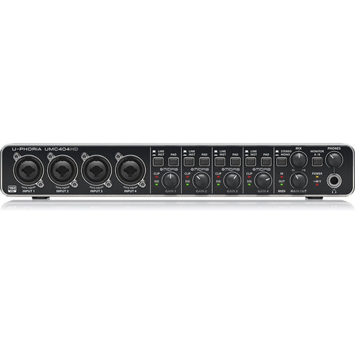 Behringer UMC404HD U - Phoria USB Audio Interface with MIDAS Microphone Preamplifiers - SWIFT PERIPHERALSUMC404HD