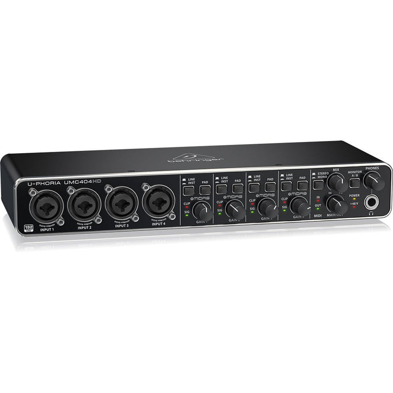 Behringer UMC404HD U - Phoria USB Audio Interface with MIDAS Microphone Preamplifiers - SWIFT PERIPHERALSUMC404HD