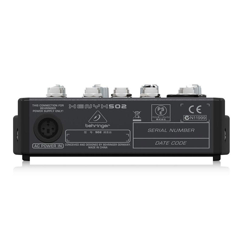 Behringer Xenyx 502 Analog Sound Mixer with Premium 5 - Input and 2 - Bus - SWIFT PERIPHERALSXENYX-502