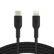 Belkin 1 - Meter USB - C to Lightning Cable Boost Charge Braided - Black - SWIFT PERIPHERALSCAA004bt1MBK