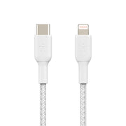 Belkin 1 Meter USB - C to Lightning Cable Boost Charge Braided - White - SWIFT PERIPHERALSCAA004BT1MWH