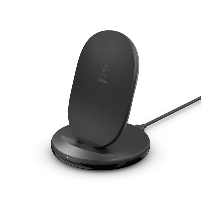 Belkin 15W Wireless Charging Stand + QC 3.0 24W Wall Charger - Black - SWIFT PERIPHERALSWIB002BTBK