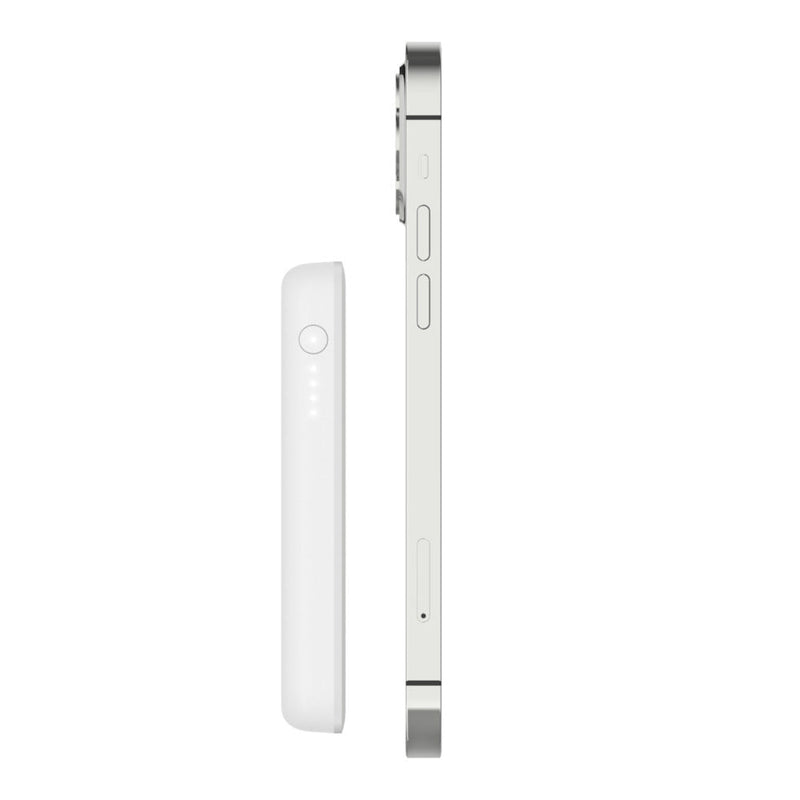 Belkin 2500mAh Magnetic Wireless Power Bank for iPhone Devices - White - SWIFT PERIPHERALSBPD002btWH