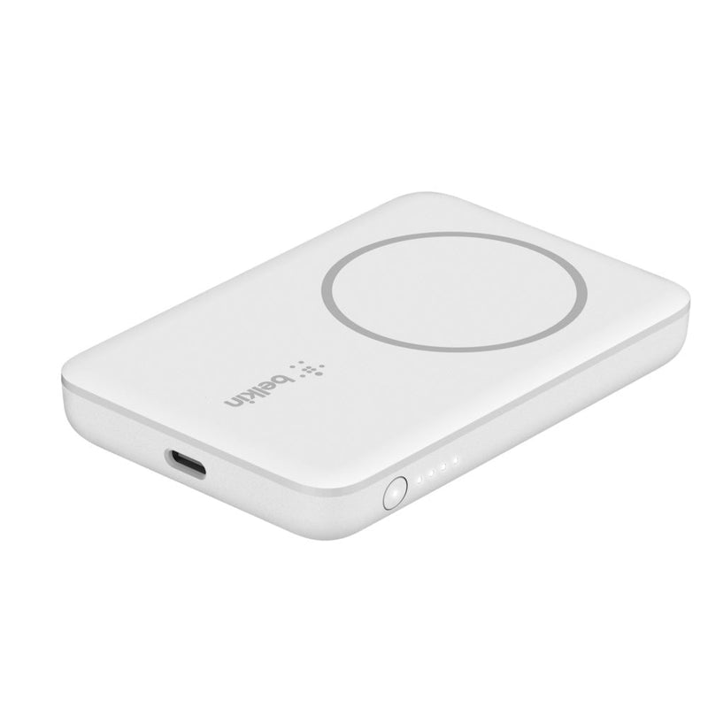 Belkin 2500mAh Magnetic Wireless Power Bank for iPhone Devices - White - SWIFT PERIPHERALSBPD002btWH