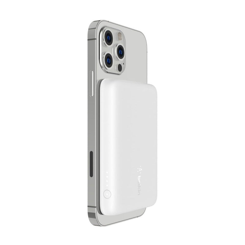 Belkin 2500mAh Magnetic Wireless Power Bank for iPhone Devices - White - SWIFT PERIPHERALSBPD002btWH