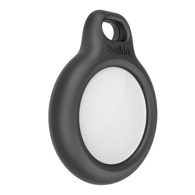 Belkin Black Secure AirTag Holder with Key Ring - SWIFT PERIPHERALSF8W973BTBLK