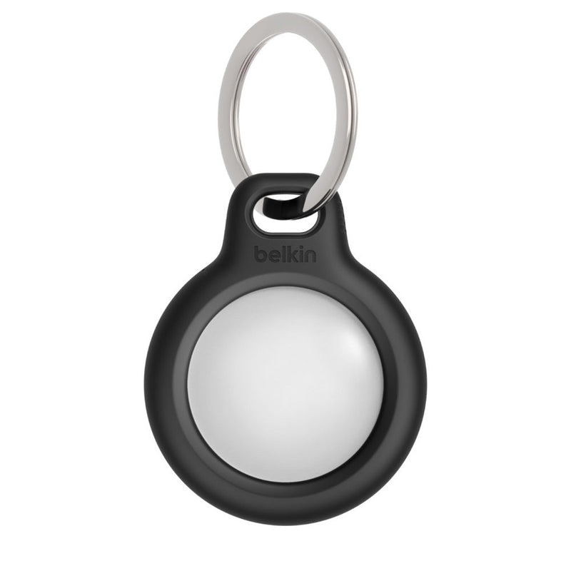Belkin Black Secure AirTag Holder with Key Ring - SWIFT PERIPHERALSF8W973BTBLK