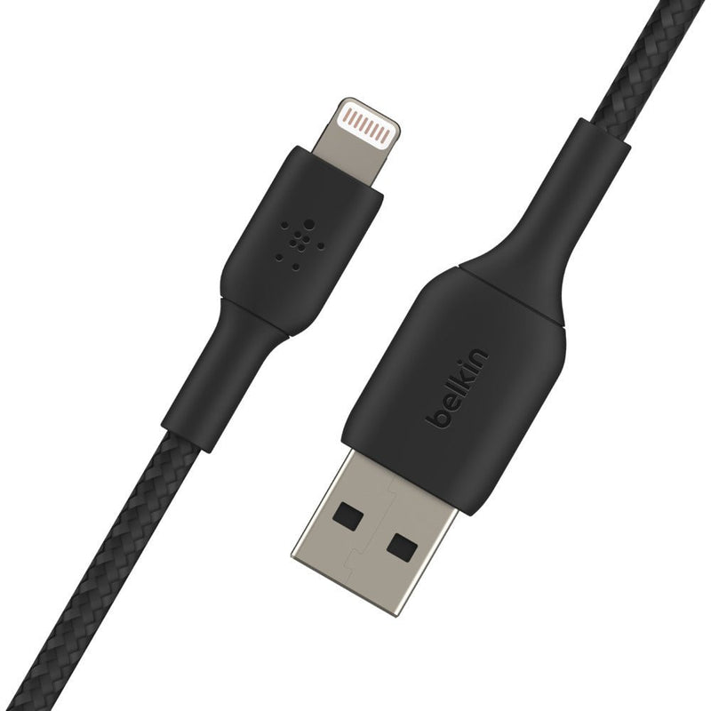 Belkin Boost Charge 1 Meter Braided Lightning to USB - A Cable - Black - SWIFT PERIPHERALSCAA002bt1MBK