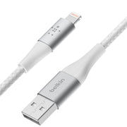 Belkin Boost Charge 1 Meter Braided Lightning to USB - A Cable - White - SWIFT PERIPHERALSCAA002bt1MWH