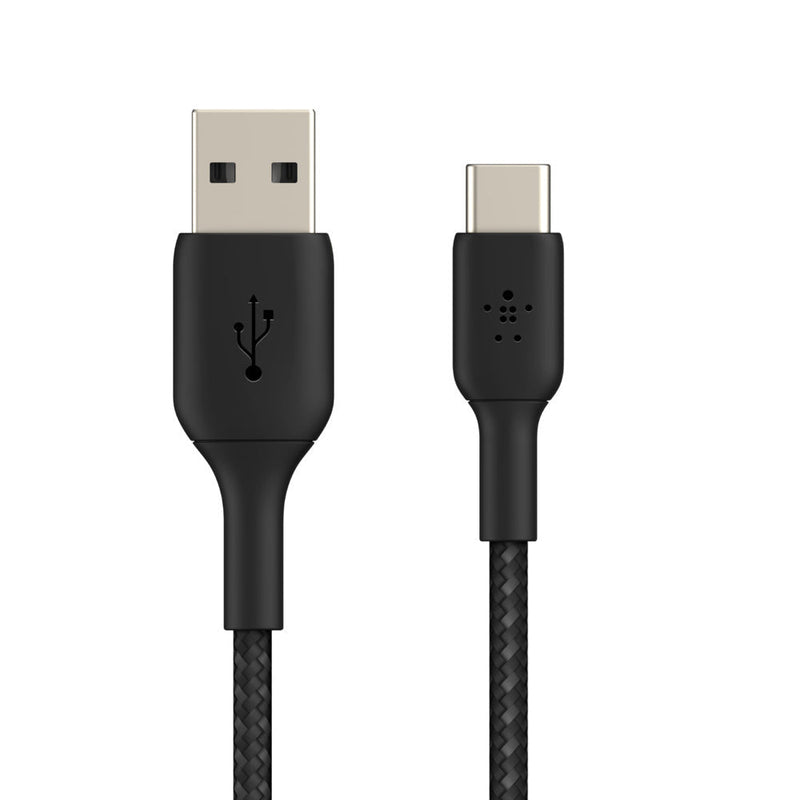 Belkin Boost Charge 1 Meter Braided USB - C to USB - A Cable - Black - SWIFT PERIPHERALSCAB002bt1MBK