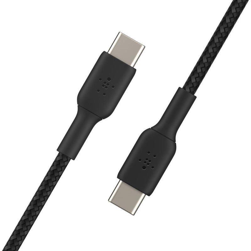 Belkin Boost Charge Braided 1 Meter USB - C to USB - C Cable - Black - SWIFT PERIPHERALSCAB004bt1MBK