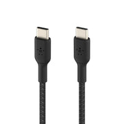 Belkin Boost Charge Braided 1 Meter USB - C to USB - C Cable - Black - SWIFT PERIPHERALSCAB004bt1MBK