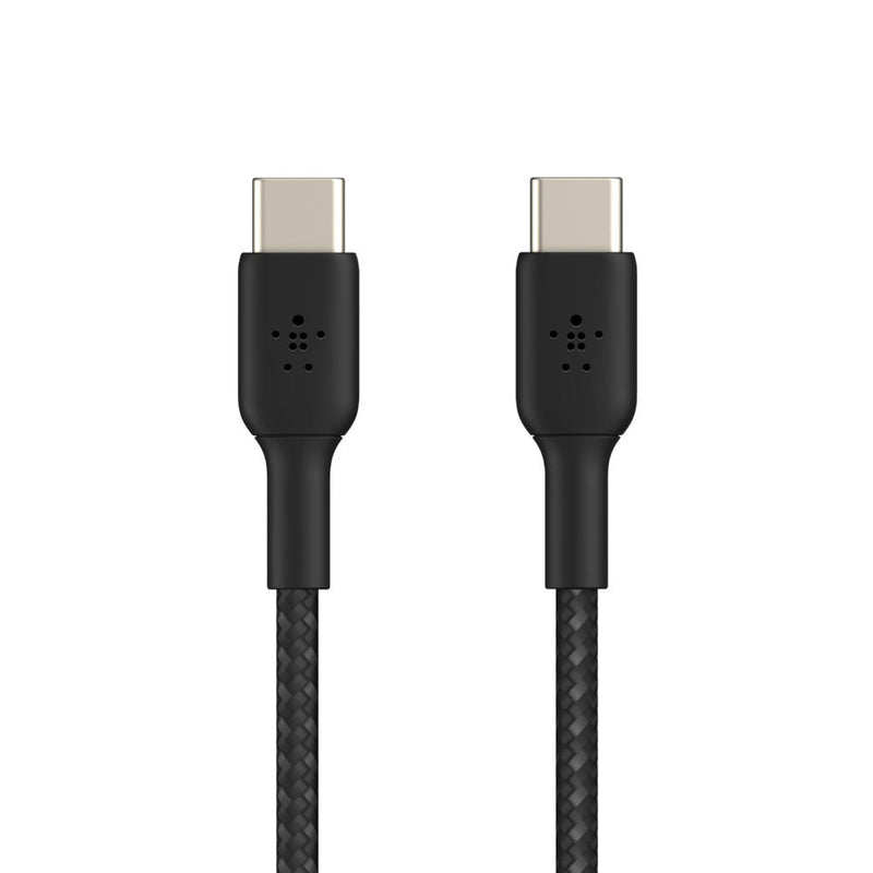 Belkin Boost Charge Braided 1 Meter USB - C to USB - C Cable - Black - SWIFT PERIPHERALSCAB004bt1MBK