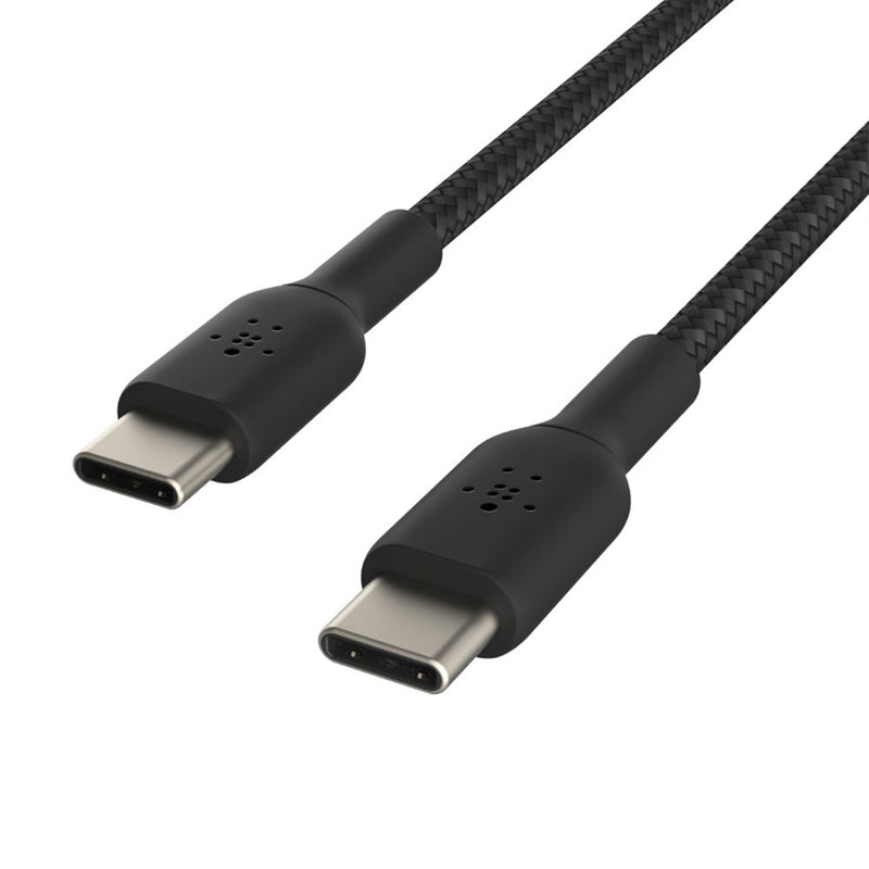 Belkin Boost Charge Braided 1 Meter USB - C to USB - C Cable - Black - SWIFT PERIPHERALSCAB004bt1MBK