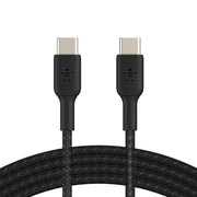 Belkin Boost Charge Braided 1 Meter USB - C to USB - C Cable - Black - SWIFT PERIPHERALSCAB004bt1MBK