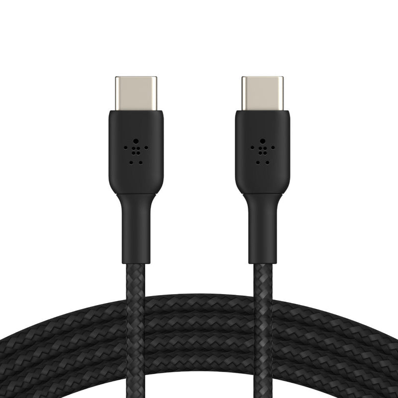 Belkin Boost Charge Braided 1 Meter USB - C to USB - C Cable - Black - SWIFT PERIPHERALSCAB004bt1MBK