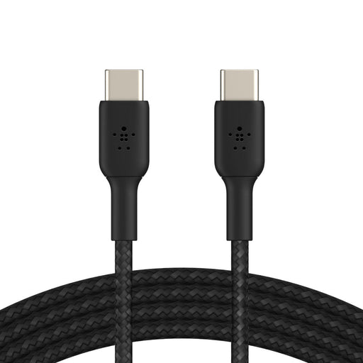 Belkin Boost Charge Braided 1 Meter USB - C to USB - C Cable - Black - SWIFT PERIPHERALSCAB004bt1MBK