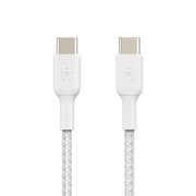 Belkin Boost Charge Braided 1 Meter USB - C to USB - C Cable - White - SWIFT PERIPHERALSCAB004bt1MWH