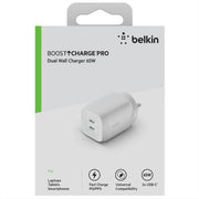 Belkin Boost Charge Pro Dual USB - C GaN Wall Charger with PPS 65W - SWIFT PERIPHERALSWCH013ZBWH
