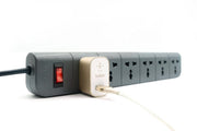 Belkin Economy Series 6 - Socket Surge Protector Universal Socket - Grey - SWIFT PERIPHERALSF9E600ZB2M-GRY