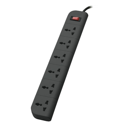 Belkin Economy Series 6 - Socket Surge Protector Universal Socket - Grey - SWIFT PERIPHERALSF9E600ZB2M-GRY