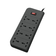 Belkin Economy Series 8 - Socket Surge Protector Universal Socket - Grey - SWIFT PERIPHERALSF9E800ZB2M-GRY