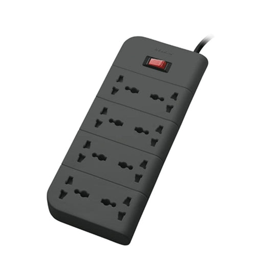 Belkin Economy Series 8 - Socket Surge Protector Universal Socket - Grey - SWIFT PERIPHERALSF9E800ZB2M-GRY