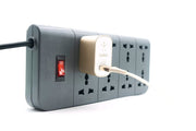Belkin Economy Series 8 - Socket Surge Protector Universal Socket - Grey - SWIFT PERIPHERALSF9E800ZB2M-GRY