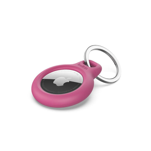 Belkin Pink AirTag Secure Holder with Key Ring - SWIFT PERIPHERALSF8W973BTPNK