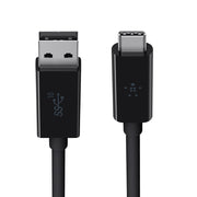 Belkin USB - A to USB - C 1 meter Cable with 10Gbps transfer rate - SWIFT PERIPHERALSF2CU029bt1M-BLK