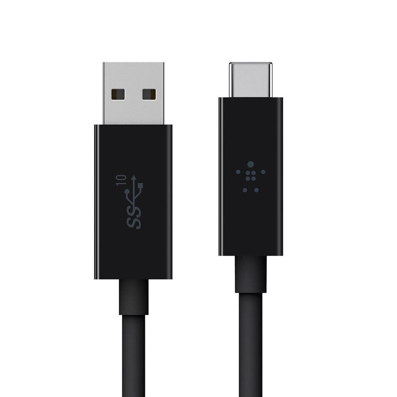 Belkin USB - A to USB - C 1 meter Cable with 10Gbps transfer rate - SWIFT PERIPHERALSF2CU029bt1M-BLK