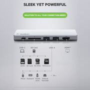 Belkin USB Type - C 6 - Port USB Hub - SWIFT PERIPHERALSF4U092BTSGY