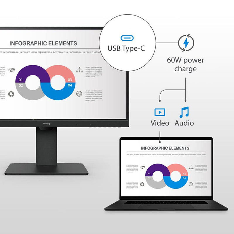 BenQ GW2785TC 27 - inch Full - HD IPS Monitor with USB - C and Microphone - SWIFT PERIPHERALSGW2785TC