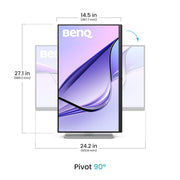 BENQ MA270U 27 INCH 4K UHD IPS MONITOR WHITE - SWIFT PERIPHERALS1091323