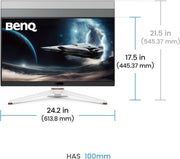 BENQ MOBIUZ EX271U 27 4K EARC 165HZ GAMING MONITOR WHITE - SWIFT PERIPHERALS1093834