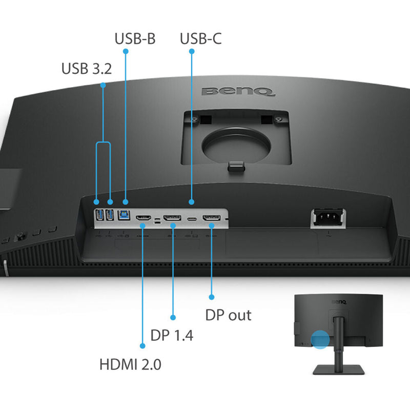 BenQ PD2506Q 25" 60Hz 2K QHD IPS Panel HDR10 USB - C Designer Monitor with Built - in Speaker - SWIFT PERIPHERALSPD2506Q