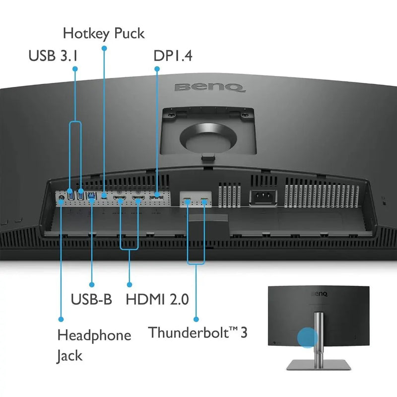 BenQ PD2725U 27" 4K UHD Designer Monitor Thunderbolt 3 DisplayHDR 400 - SWIFT PERIPHERALSPD2725U
