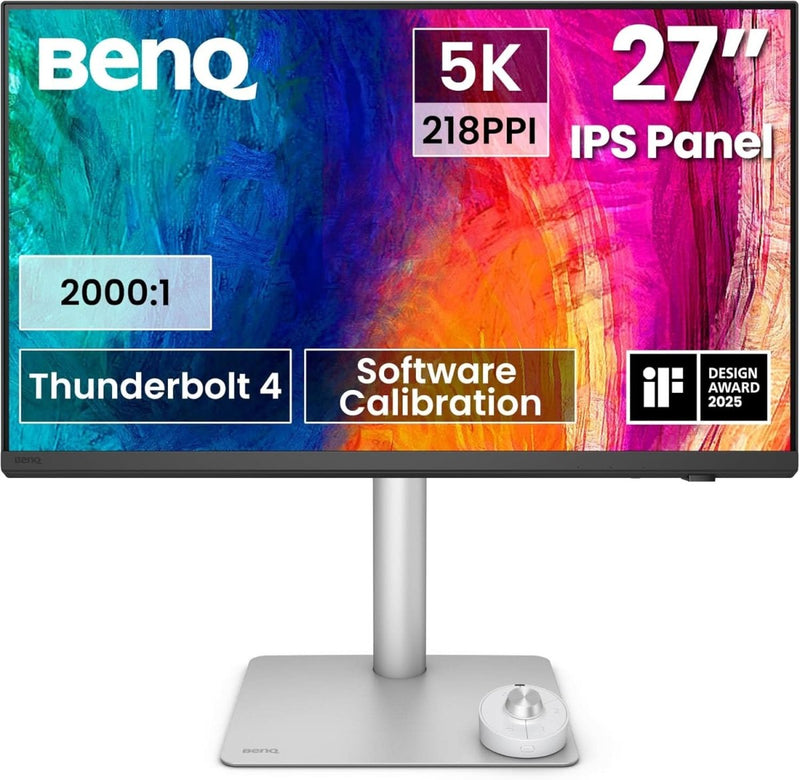 BENQ PD2730S 27 5K MONITOR, 90W THUNDERBOLT 4 DAISY CHAIN MONITOR WHITE - SWIFT PERIPHERALS1093855