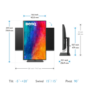 BenQ PD3205U 32" UHD 60Hz 4K USB - C Designer Monitor with Built - in Speaker - SWIFT PERIPHERALSPD3205U