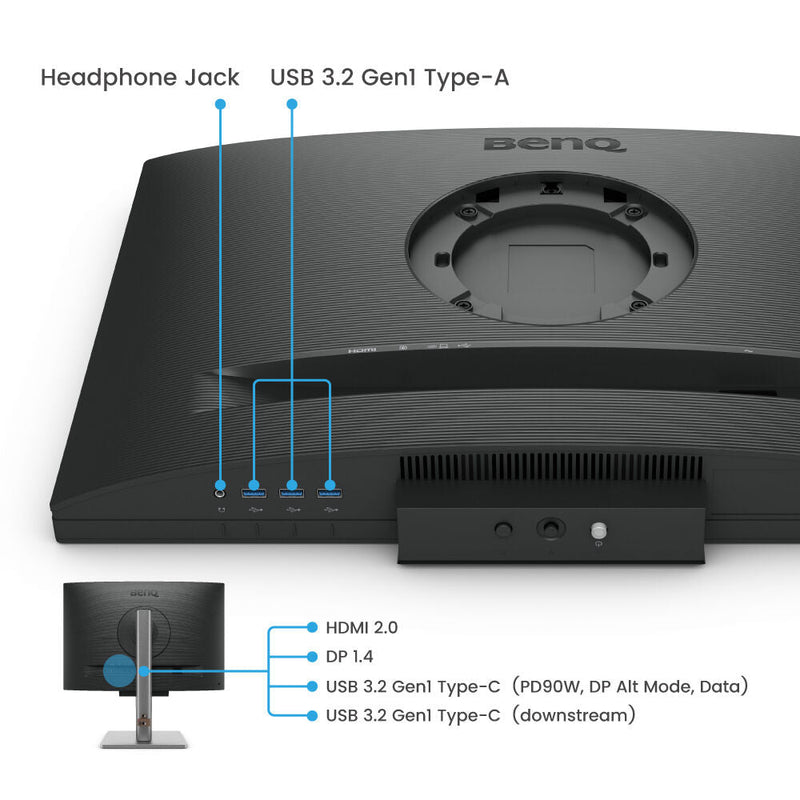 BenQ RD240Q 24.1” 60Hz 2560x1600 WQXGA USB - C Ergonomic Programming Monitor with Built - in Speaker - SWIFT PERIPHERALSRD240Q